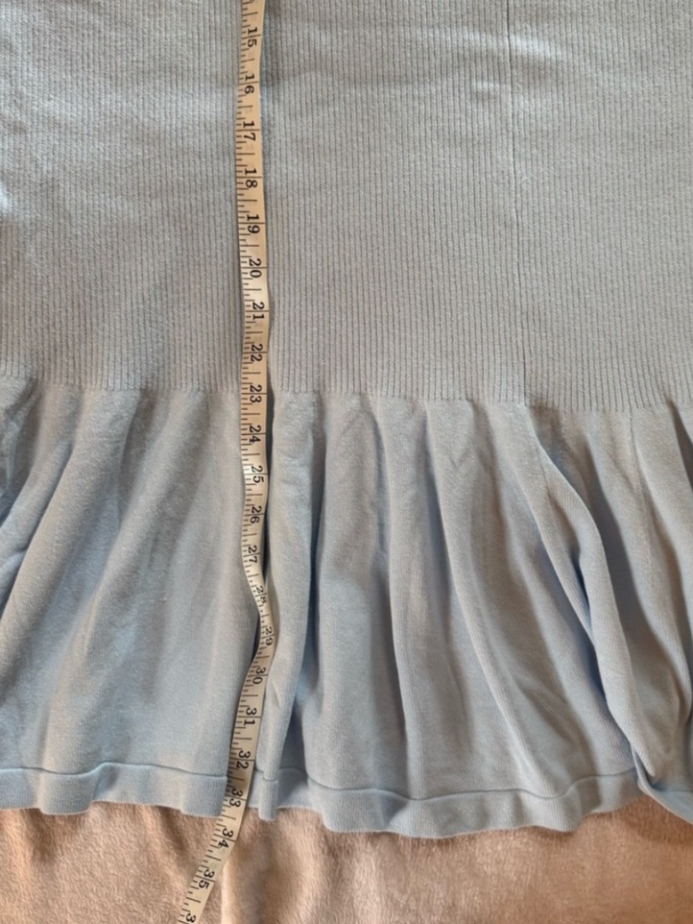 Free People Time On My Side Mini Dress in Ice Water sz XL EUC $148R - Picture 8 of 11